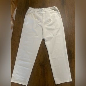 White pants relaxed fit